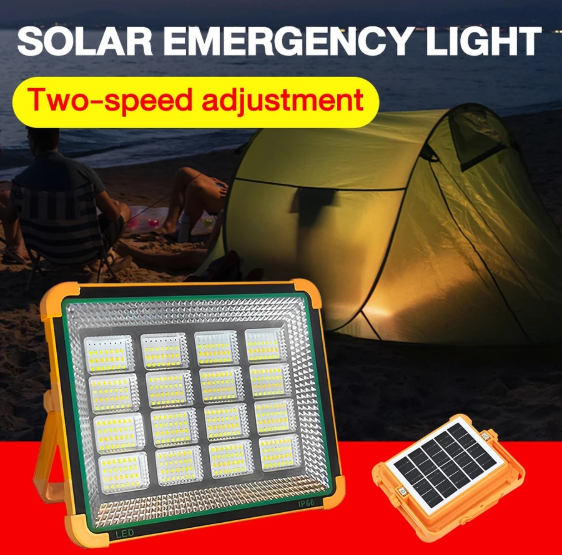 [BUY 1 TAKE 1] Solar Emergency Light Power Bank 1000W 1500W Outdoor Flood Solar Lamp Flashligh Rechargeable light camping long endurance