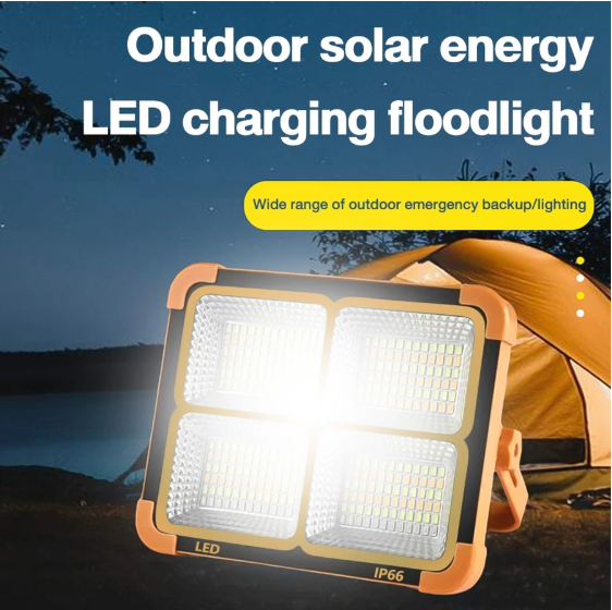 [BUY 1 TAKE 1] Solar Emergency Light Power Bank 1000W 1500W Outdoor Flood Solar Lamp Flashligh Rechargeable light camping long endurance